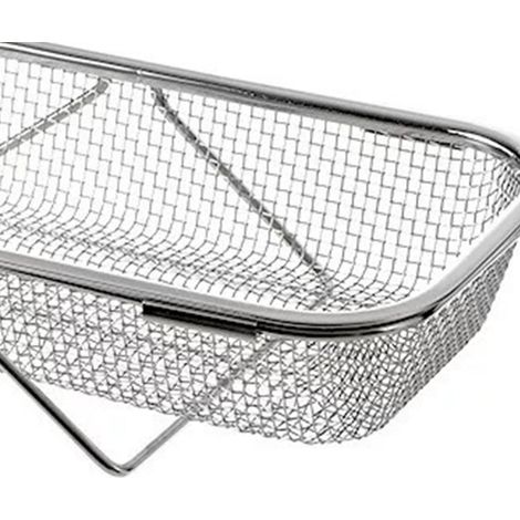 Égouttoir rétractable extensible en acier inoxydable pour évier, 31 x 12,5 cm (1/5)
