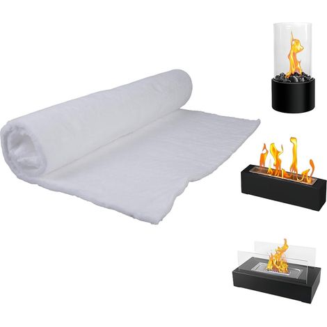 Coperta isolante in fibra ceramica 60 x 40 x 0,6 cm, coperta isolante ignifuga, tappetino in fibra ceramica, isolamento ad alta temperatura fino a 1260 °C, coperta in fibra