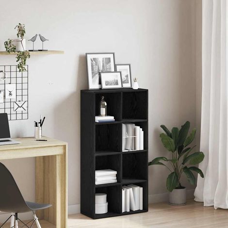 Bücherregal Schwarz Eichen-Optik 66x30x130 cm Holzwerkstoff vidaXL (1/5)