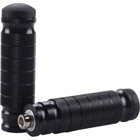 2pcs Cale Pied Moto Repose-Pieds CNC Arrière Universel 8mm Antidérapant Repose-Pieds Pédales (1/3)