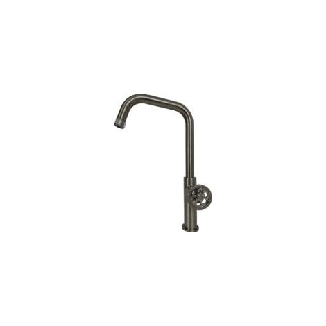 Grifo mezclador de cocina Essebagno Indus de metal gris plomo - Crezuo (1/4)