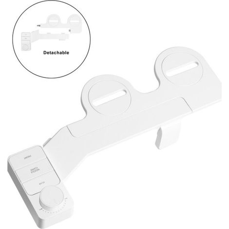 Nicht elektrisches Bidet, Bidet-Toilette, Bidet-Aufsatz mit Doppeldüse, tragbare Toilette mit 3 Reinigungsmodi, passt auch in einige Wohnmobile