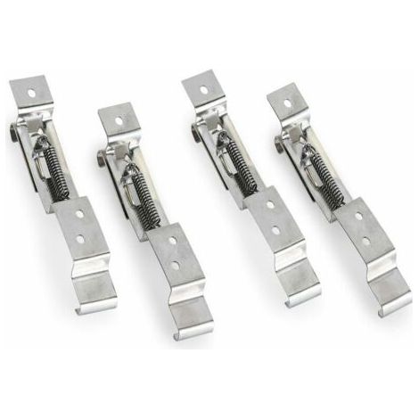 4 pièces support de plaque d'immatriculation de voiture pince de plaque d'immatriculation de remorque/support de licence paire ressort en acier inoxydable