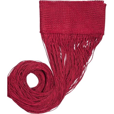 Tenda a Fili Elegante Per Porte Finestre Pannello Divisorio Camere Stanze Ambienti Bordeaux - 100x200 Cm