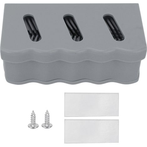 Capteur de Cheveux pour Douche Anti-Bouchage, Grille de Vidange en Silicone Gris pour Salle de Bain (1/5)