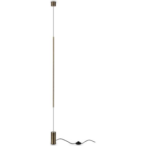 Ideal Lux Lampada da terra moderna Essence 1 luce LED ottone PVC (1/3)