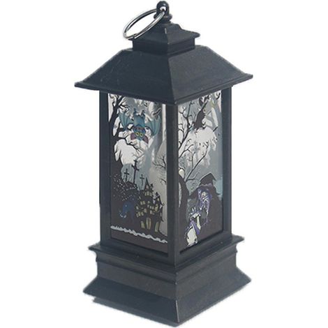 Halloween-Kerzenlampe, leuchtende Dekoration, kreative Flammenlampe für Wohnzimmer und Schlafzimmer
