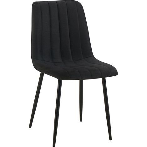 Silla De Comedor Dijon Tela Negro (1/5)