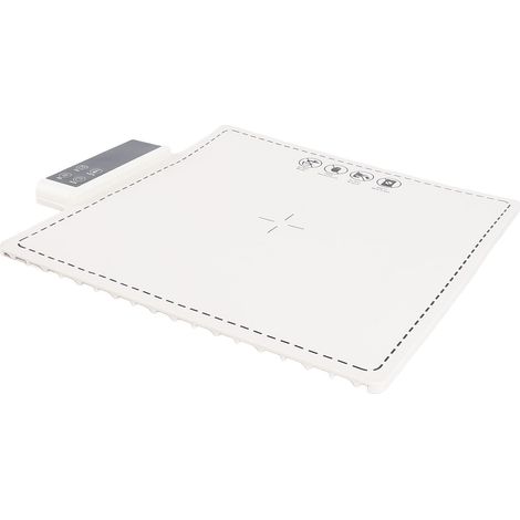 Tapis chauffant électrique 180 W, chauffe toute la surface en 10 s, 6 niveaux de température, minuterie 5 temps, sécurité enfant, plateau chauffant en silicone pour buffet, prise UE 220 V (1/5)