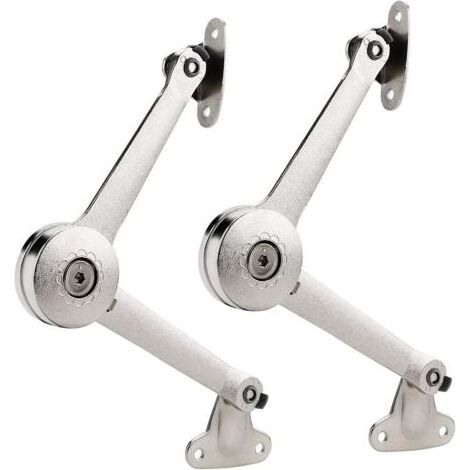 2pcs Charnière de support de couvercle avec fermeture douce Charnière de boîte à jouets Support de couvercle d'armoires de cuisine Support 40lb (1/5)