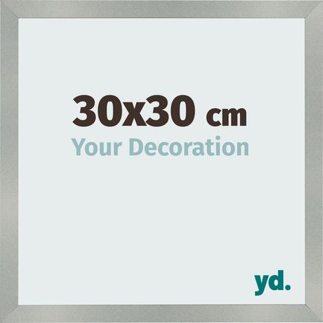 yd. - Cadre photo 30x30 - Aluminium Brosse - MDF - Bologna (1/5)