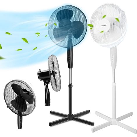Aigostar Daisy o Molly Ventilatore Potente 40 Watt piantana oscillazione a 80° in 2 colori Colore Bianco Mod. Daisy