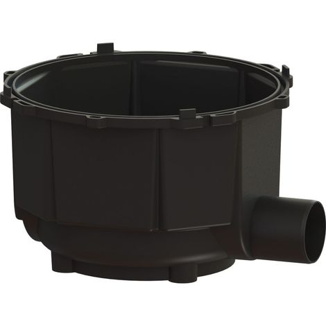 Kessel Grundkörper Hof-/Regenablauf mit Auslauf DN 100 d. 450mm