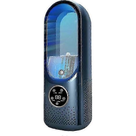 Ventilateur électrique de climatisation avec affichage LED - Minuterie silencieuse à 6 vitesses et humidificateur (1/5)