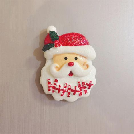 Magnets Réfrigérateur - Décor Festif 3D En Résine - Style Père Noël - Pour Frigo Armoire Casier Tableau Blanc Garage - Lot De 1 Pièce (1/4)