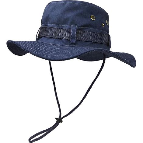 Chapeau de brousse, chapeau de protection solaire à large bord pour l'extérieur, chapeau de brousse double couche de style (1/5)