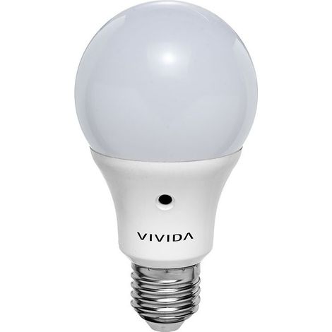 LAMPADINA CON SENSORE LUCE GLOBE 60 LED  SMD+ SENSORE 7W 3000K