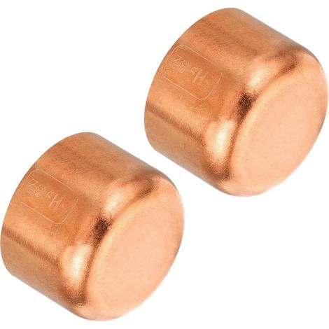 32.1mm(1.26") ID Cuivre Tuyau Extrémité Cap, Raccord Cap Sueur Bouchon Soudure Connexion pour Plomberie CVC Air Climatiseur - (1/5)