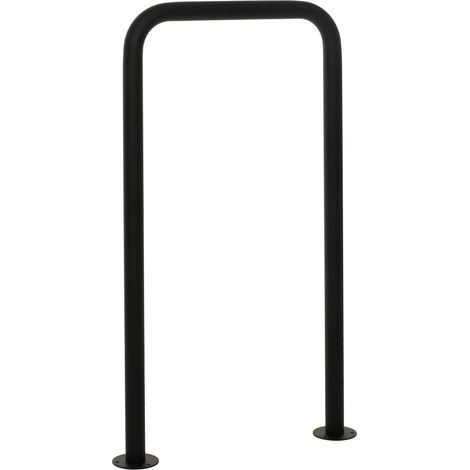 Portabiciclette HHG-846, supporto rastrelliera, staffa, barriera, acciaio verniciato a polvere 120x70x12cm antracite