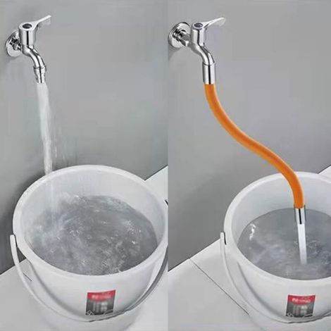Rallonge Robinet Cuisine - 20 Cm - Rotation 360° - Filtre À Mousse - Anti-éclaboussures - 1 Pièce (1/4)