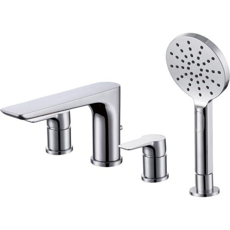 RAK Sport Deck Mounted 4 Tap Hole Bath Shower Mixer Tap - RAKSPO3013 (1/2)