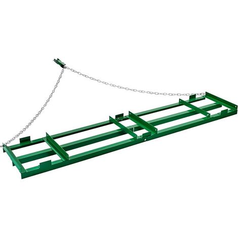 2435x500 mm Herse Traînée Râteau Niveleur pour Nivellement d'Allée et Gravier pour VTT UTV Tracteur de Pelouse (1/5)