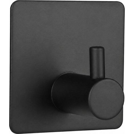 Ensemble porte-serviettes en acier inoxydable, carré de 14 cm, noir, accessoires de salle de bain (1/4)