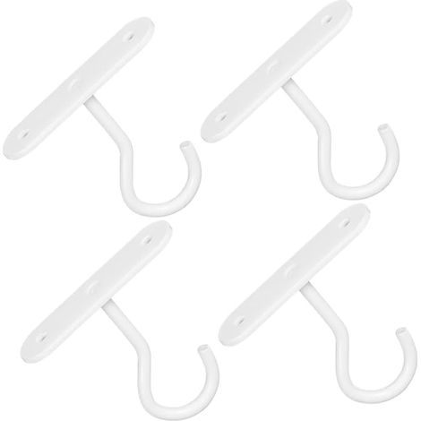 Set mit 4 Wandhaken, geeignet für die Dekoration im Innen- und Außenbereich (Blumenkörbe, Vogelfutterhäuschen, Windspiele usw.). (1/5)