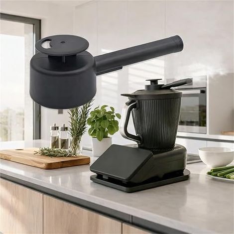 Déviateur Vapeur pour Thermomix TM7, Protection Placard Mural, avec Protection Contre Débordements, Accessoire Redirection Vapeur 360° (1/5)