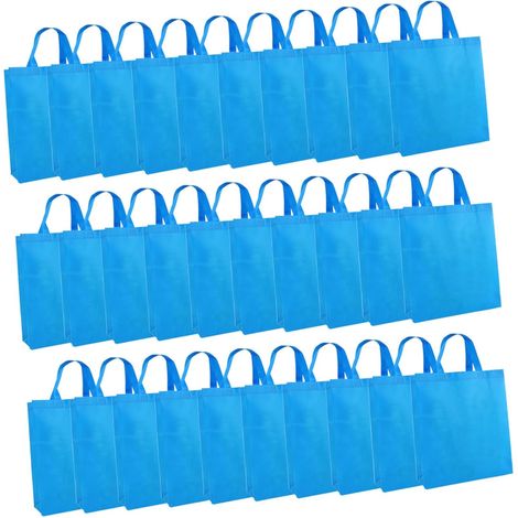 KICHOUSE Lot de 30 sacs rangement multi-usages en tissu non tissé avec poignées , réutilisables et l