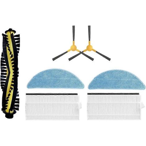 Lot de 7 pour Lefant M3 accessoires de balayeuse brosse principale et latérale serpillière filtre sacs à poussière (1/5)