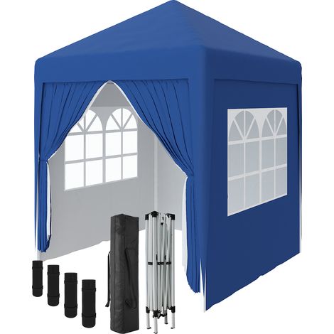 2 x 2m Garden Pop Up Gazebo Marquee Patio Canopy Wedding Party Tent- Blue
