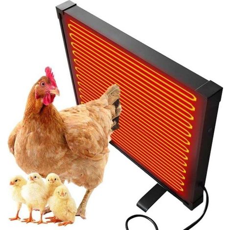145W Panneau Chauffant Pour Poulets, Panneau Chauffant Pour Poulailler à éConomie D'énergie Panneau Chauffant Pour Fermes, Poulaillers, CanardièRes (1/4)