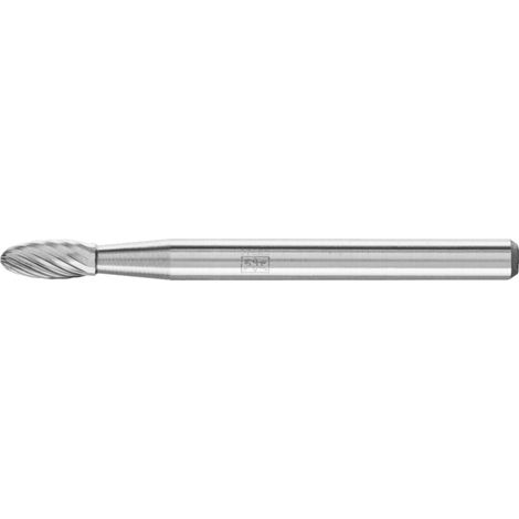 PFERD TOOLS Hartmetall Frässtift Flamme B Ø 03x07 mm Schaft-Ø 3 mm Z5 universal fein (1/5)