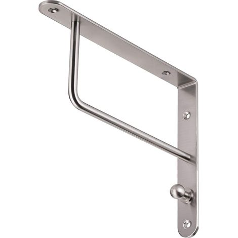 SOTECH Garderobenkonsole Regalbodenträger RK01 mit Haken Edelstahloptik, 2 Stück (1/3)