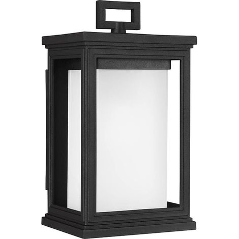 Elstead Roscoe - Lanterna da Parete Piccola da Esterno 1 Luce Nera IP44, E27 (1/5)