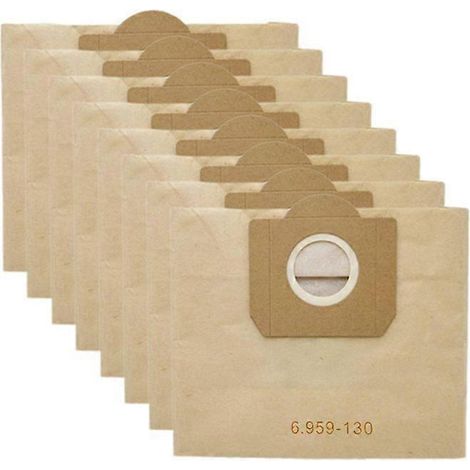 Sacs à poussière pour aspirateurs Kärcher WD3, WD3300, MV3, SE4001, SE4002, 6.959-130, A2200, A2500, A2600 et A2900 (1/5)