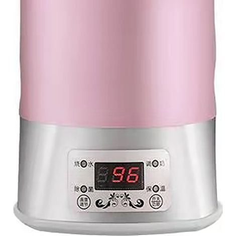 Faltbarer Wasserkocher 110-220 V, 800 W, Silikon, tragbar, mit eingebautem Thermostat, Standard-Eurostecker, rosa, Einheitsgröße. (1/4)