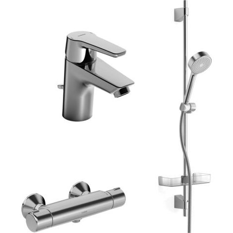 Hansa 46530090 Ensemble de robinetterie de salle de bains HANSAPOLO