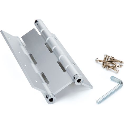 Bisagra doble acción inox puerta vaivén cierre automático 180x133 (1/3)