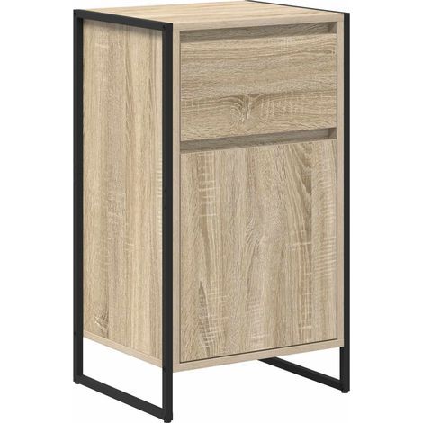 Vitrina con cajón Sonoma 43 x 36 x 75,5 cm Madera contrachapada vidaXL