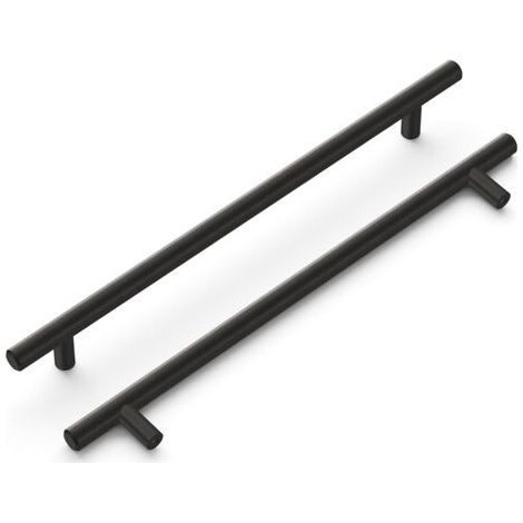 Lot de 15 poignées d'armoire de cuisine 160 mm Poignées de porte de cuisine noires Poignées d'armoire de cuisine noires Poignées d'armoire de cuisine Interaxis 160 mm avec finition mate en acier i-Chr (1/5)
