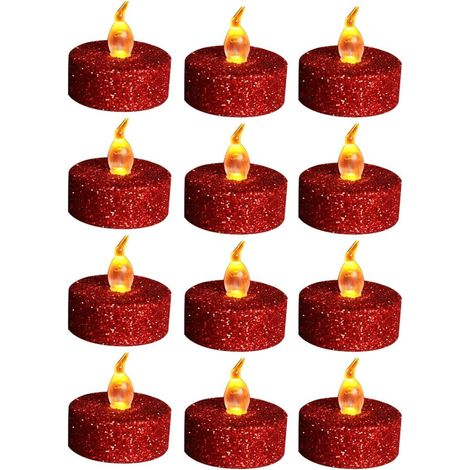 Pack de 8 Bougie LED, Sans Flamme, Autonomie 200 Heures, Pile CR2032, Pour Décoration Table, Mariage, Noël (1/4)