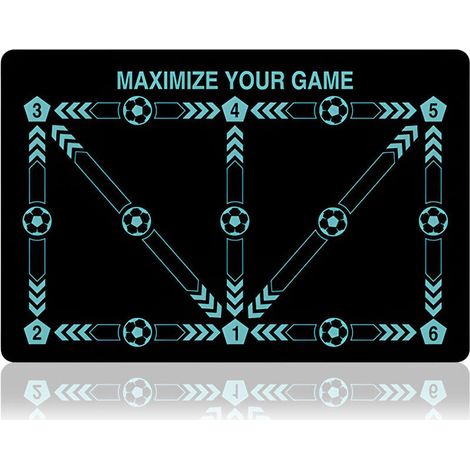 Tapis Pédagogique pour l'Entraînement Footballistique - Développe la Technique, le Contrôle et la Coordination - Pour un Entraînement Efficace à Domicile