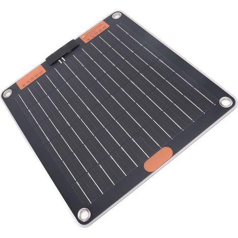 Panneau solaire à double face 20W 2 ports Type-C 5V 2A extra plat nomade pour voyage camping (1/5)