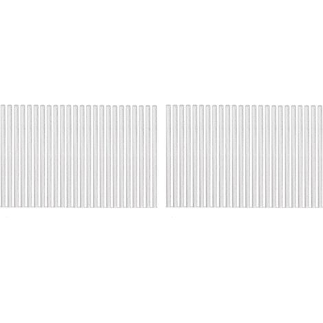 48 mèches de rechange en fibre de verre pour lampes à huile bougies bouteilles de vin et torches tiki d'extérieur 127 x 25 cm (05 x 985 pouces) Blanc (1/5)