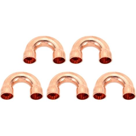 GDHZS- 5 Pcs 180 Degrés Coude De Retour Raccords De Tuyau En Cuivre (1/5)