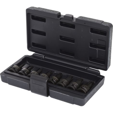 KS Tools 1/2 Kraft-Bit-Stecknuss-Satz TX, 8-tlg, T30-T80, kurz (1/3)