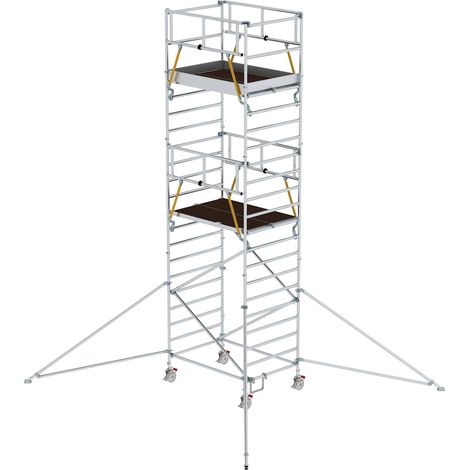 MUNK Rollgerüst SG mit Doppelplattform 1,35x1,80m und Ausleger 7,59m AH