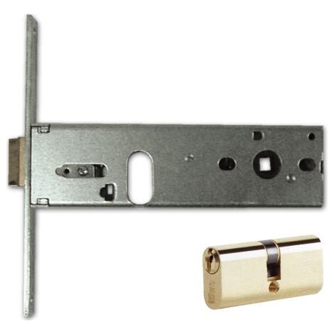 Serratura da Infilare Iseo Art. 704.601S Misura 60mm Frontale 16mm Con Cilindro (1/2)